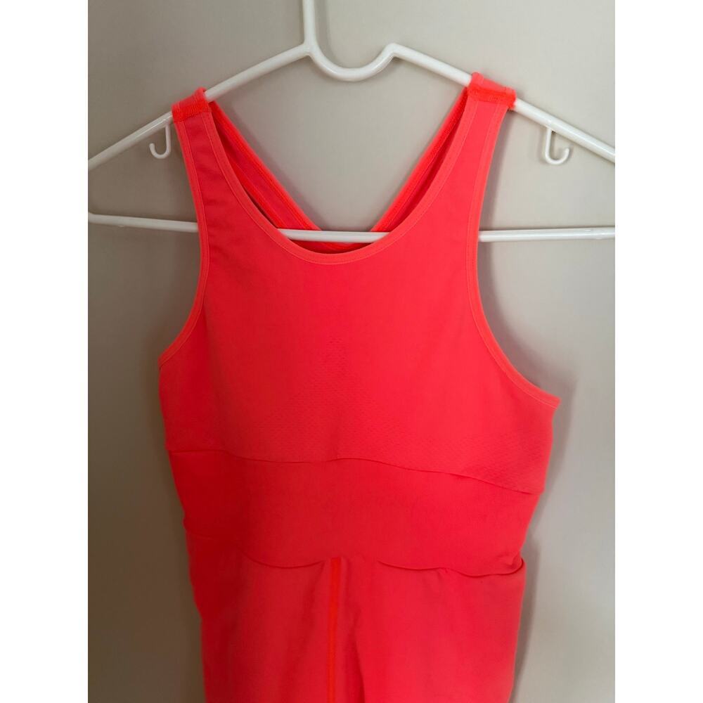 Free People Movement Every Single Time Runsie in Coral Romper Tank Activewear - Picture 5 of 10